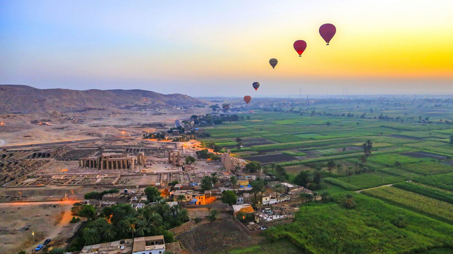 From Hurghada To Luxor Enjoy An Unforgettable Hot Air Balloon Ride In Luxor  Deepen Your Understanding Of Egyptian History.